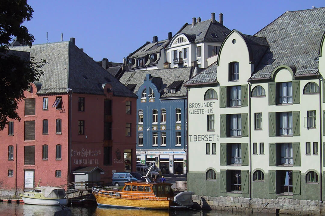 View of the city of Ålesund